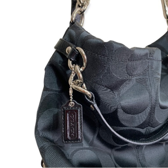 Coach Handbags - Black Coach Brooke Shoulder Crossbody Tote Bag